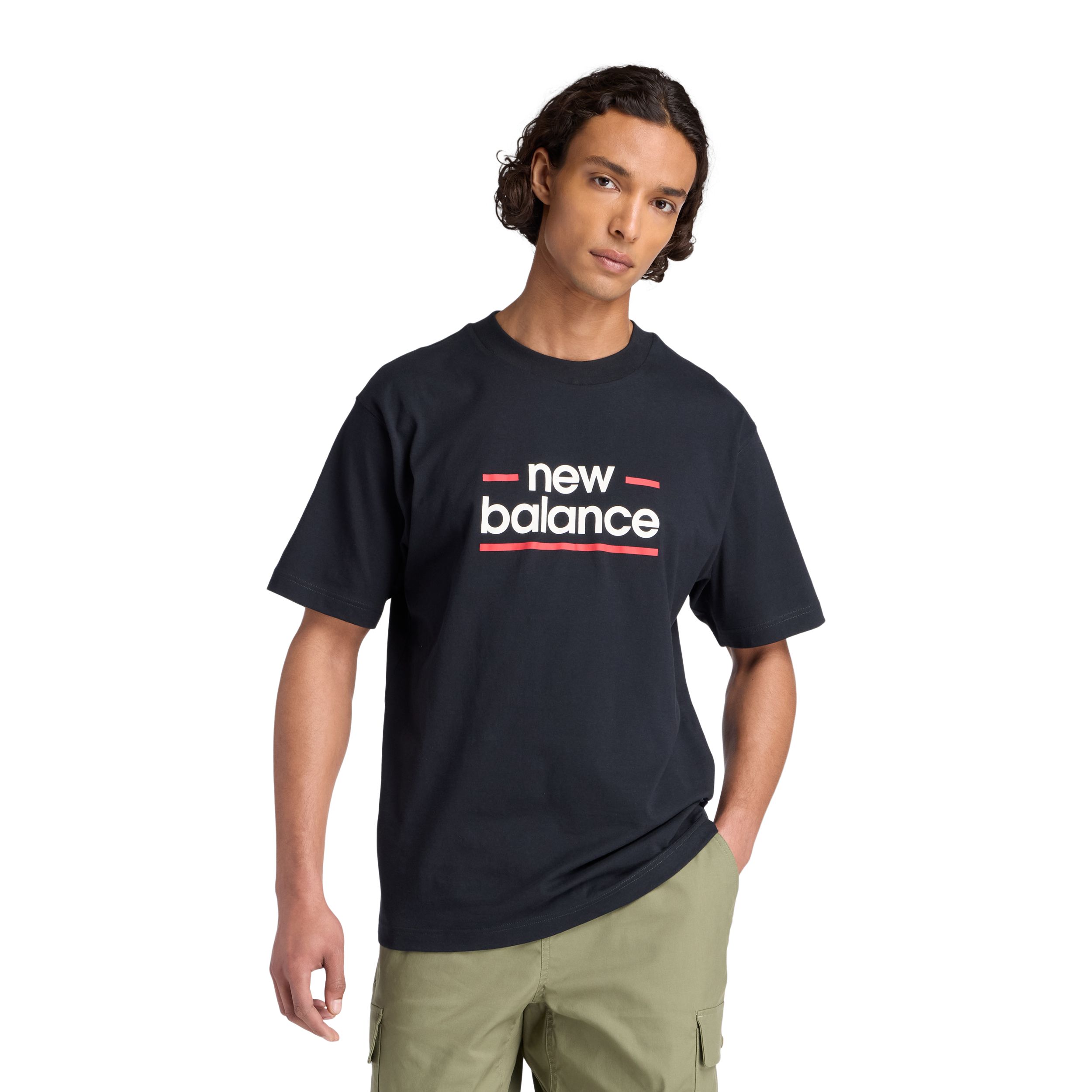 New Balance Men's Linear Logo T Shirt