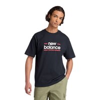 New Balance Men's Linear Logo T Shirt Front_Flat