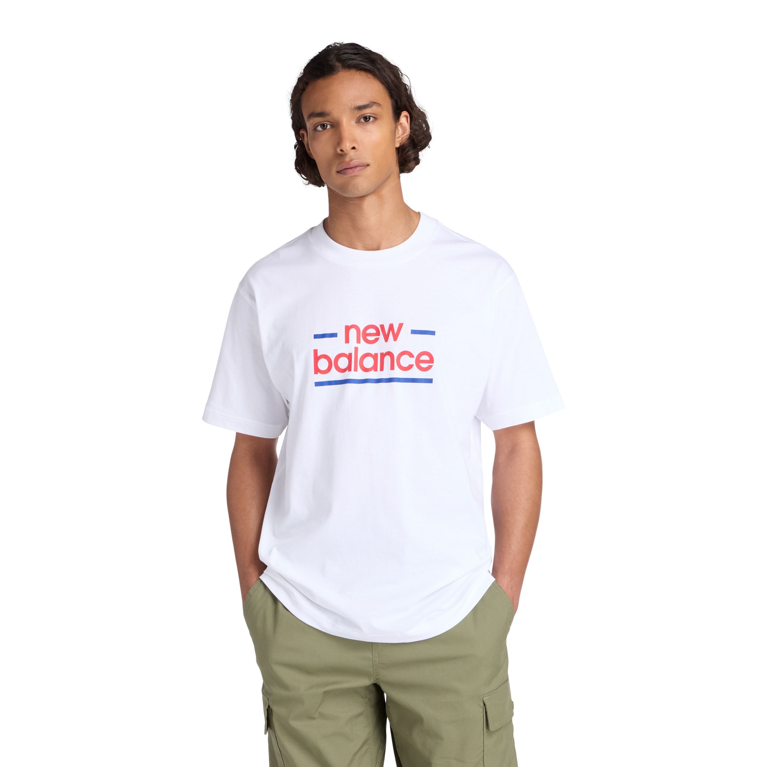 New Balance Men's Linear Logo T Shirt
