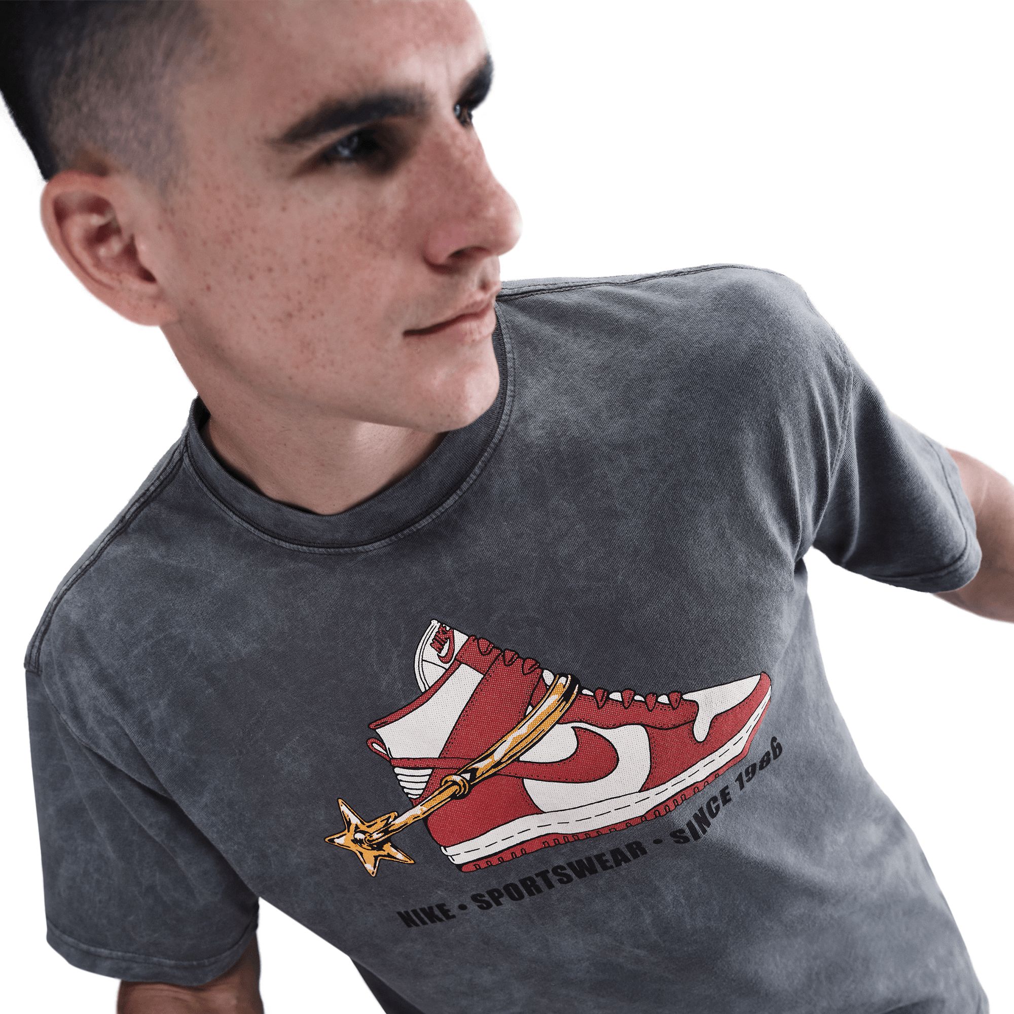 Nike Sportswear Men's Vntg Dunk M90 Midweight Cotton T Shirt