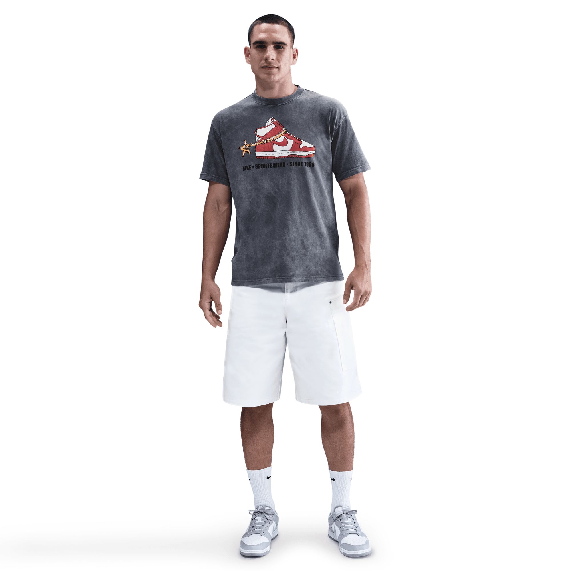 Nike Sportswear Men's Vntg Dunk M90 Midweight Cotton T Shirt