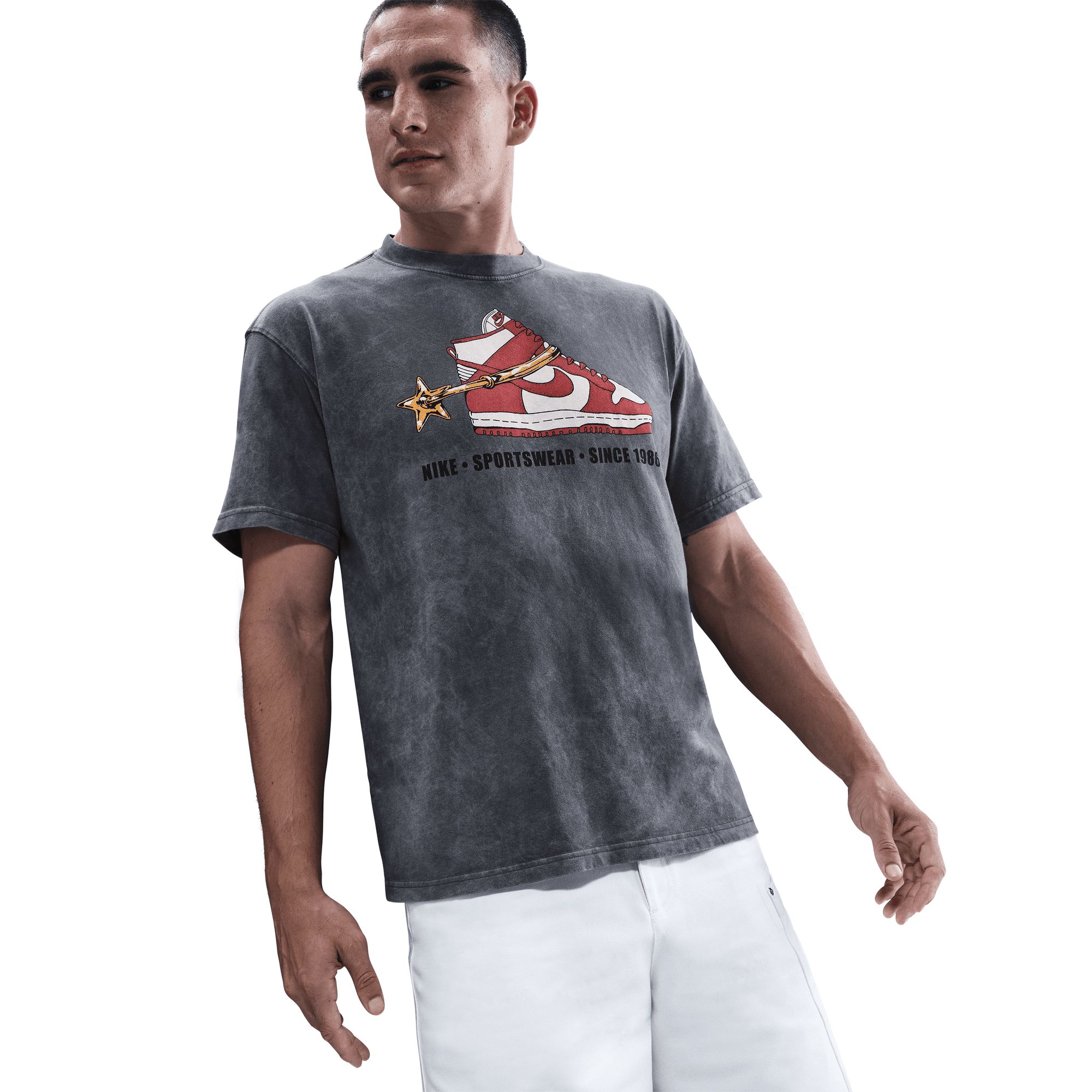 Nike Sportswear Men's Vntg Dunk M90 Midweight Cotton T Shirt