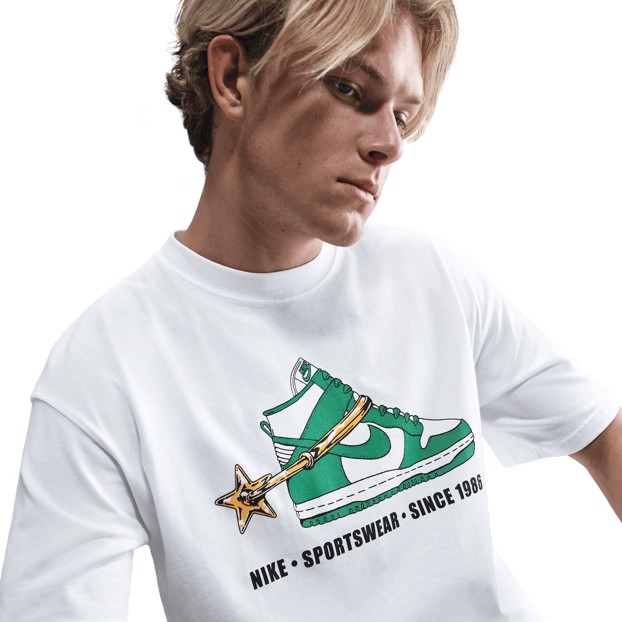 Nike Sportswear Men's Vntg Dunk M90 Midweight Cotton T Shirt