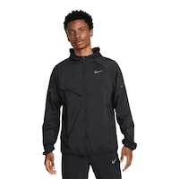 Nike Men's Stride UV Repel Hooded Jacket Front_Flat