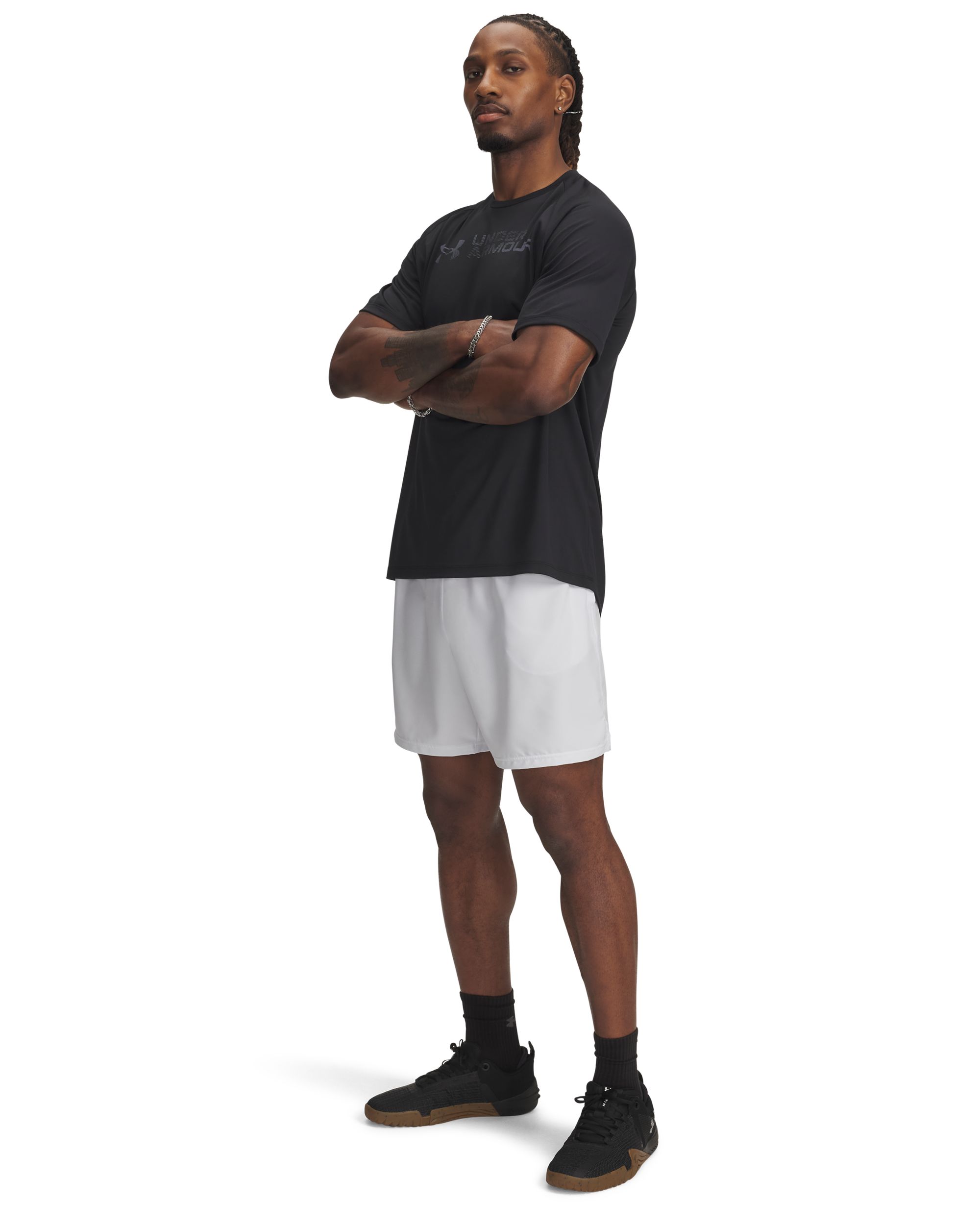 Under Armour Men's Vanish Woven 6" Lightweight Sweat-Wicking Graphic Shorts