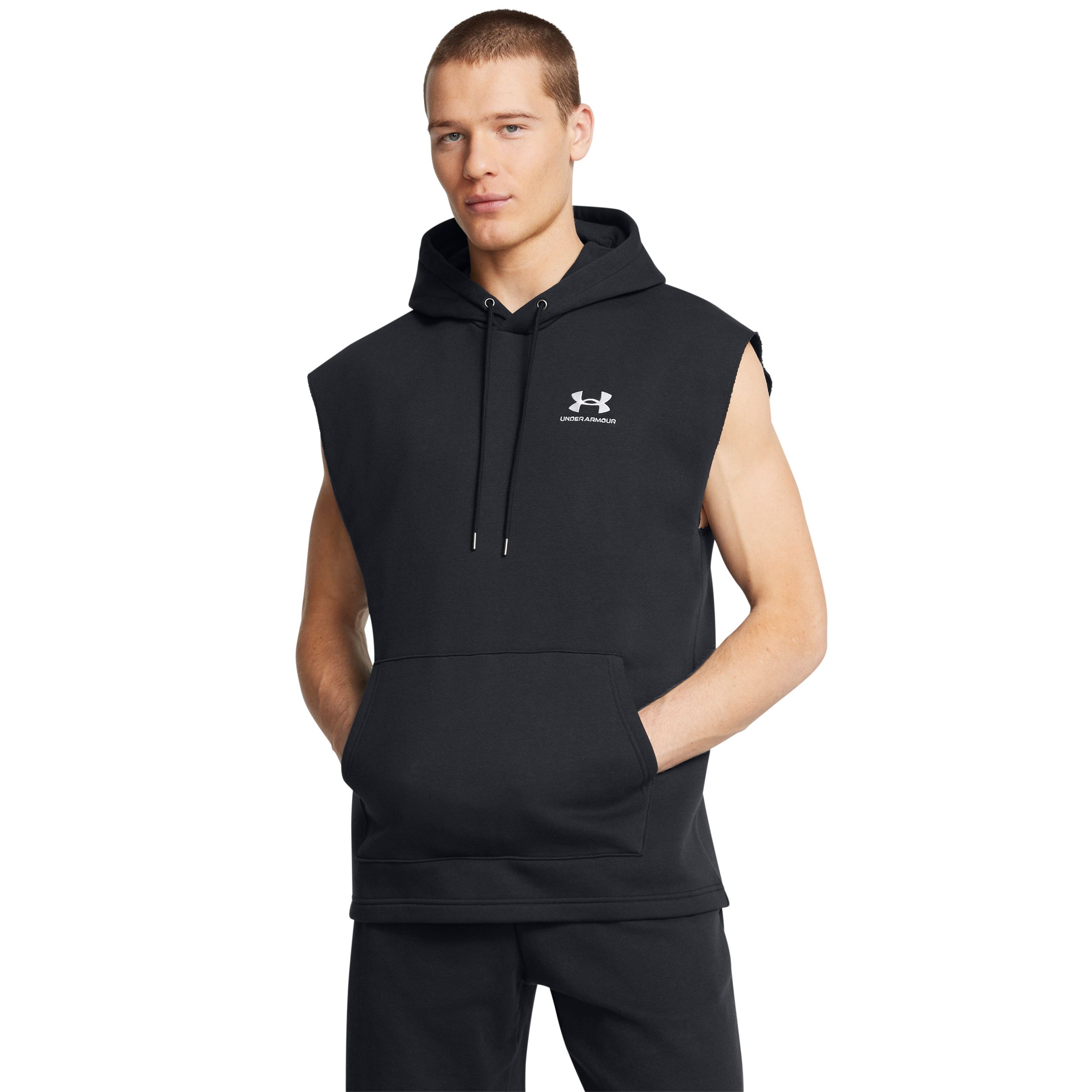 Under Armour Men's Icon Essential Fleece Sleeveless Hoodie