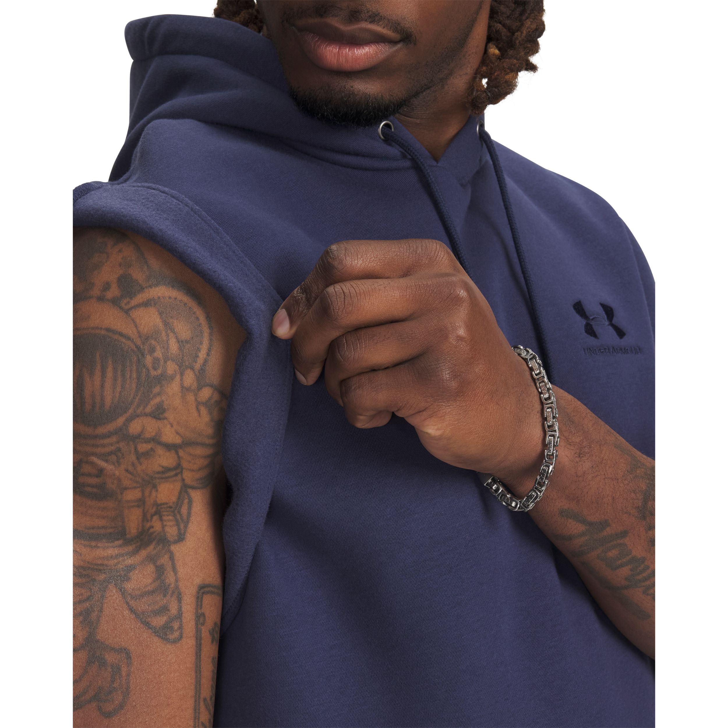 Under Armour Men's Icon Essential Fleece Sleeveless Hoodie