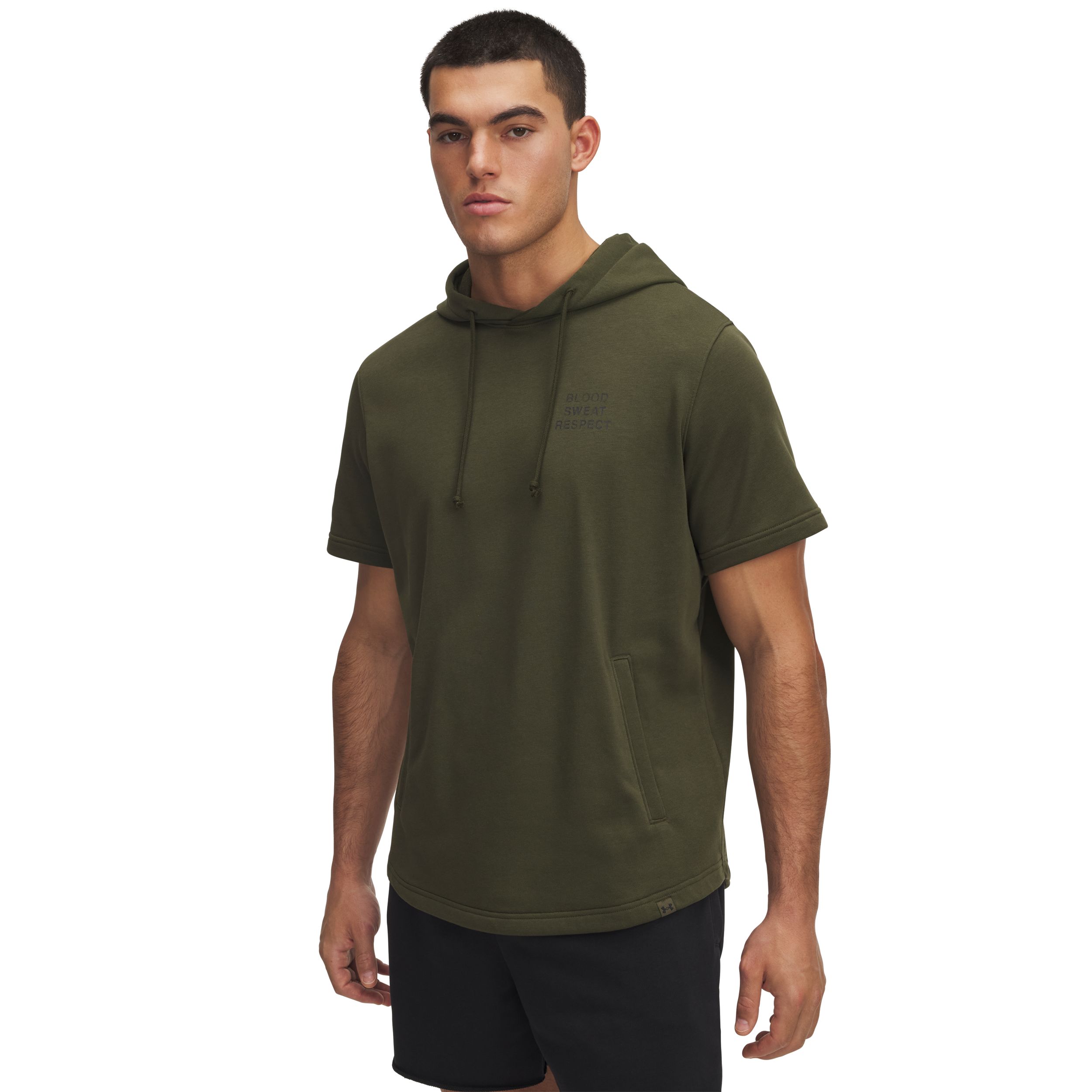 Under Armour Men's Project Rock Payoff Short Sleeve Hoodie