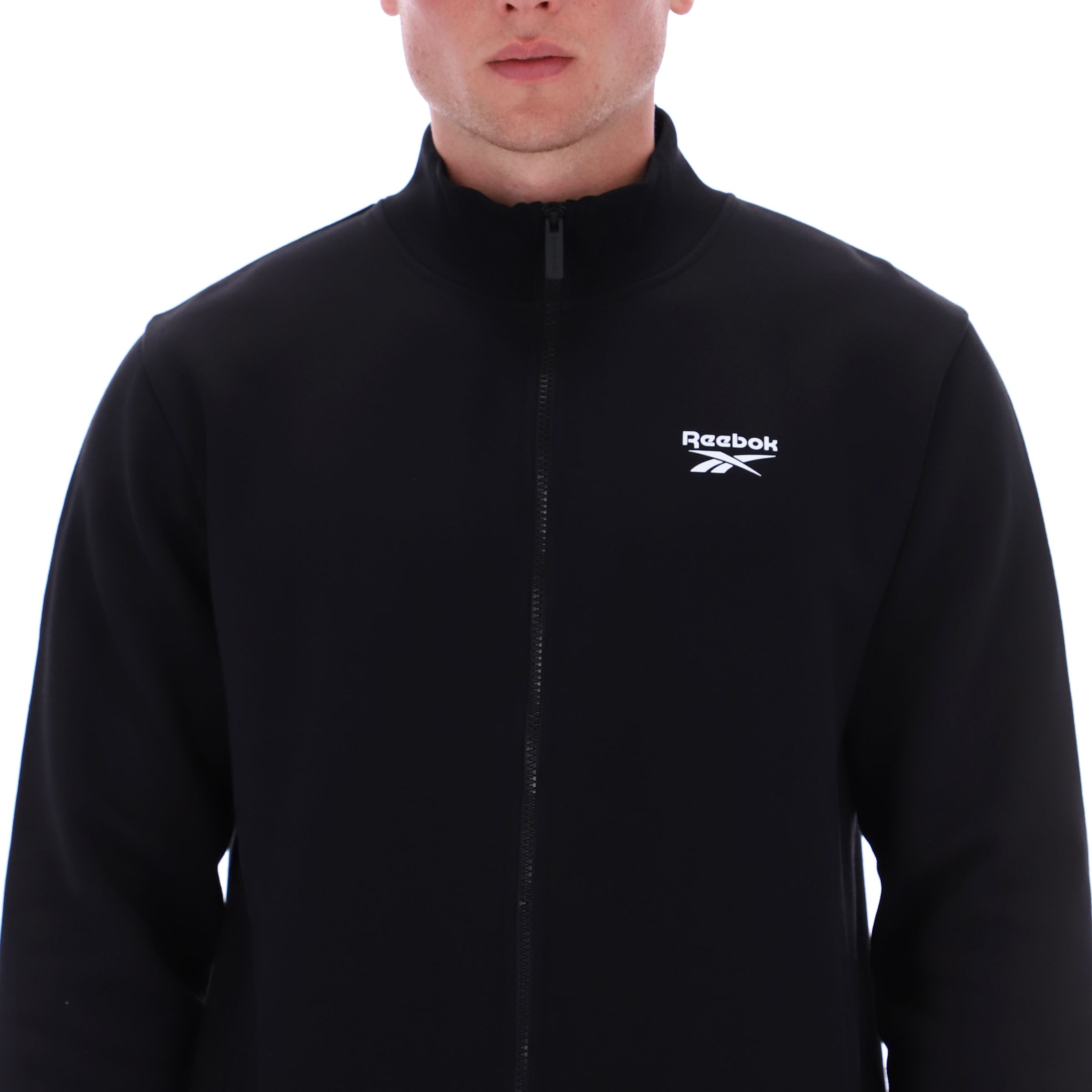 Reebok Men's Identity Small Logo Full Zip Fleece Jacket