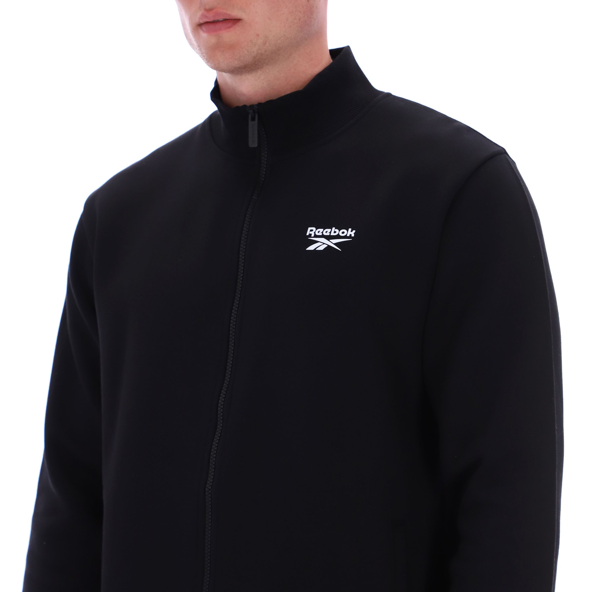 Reebok Men's Identity Small Logo Full Zip Fleece Jacket