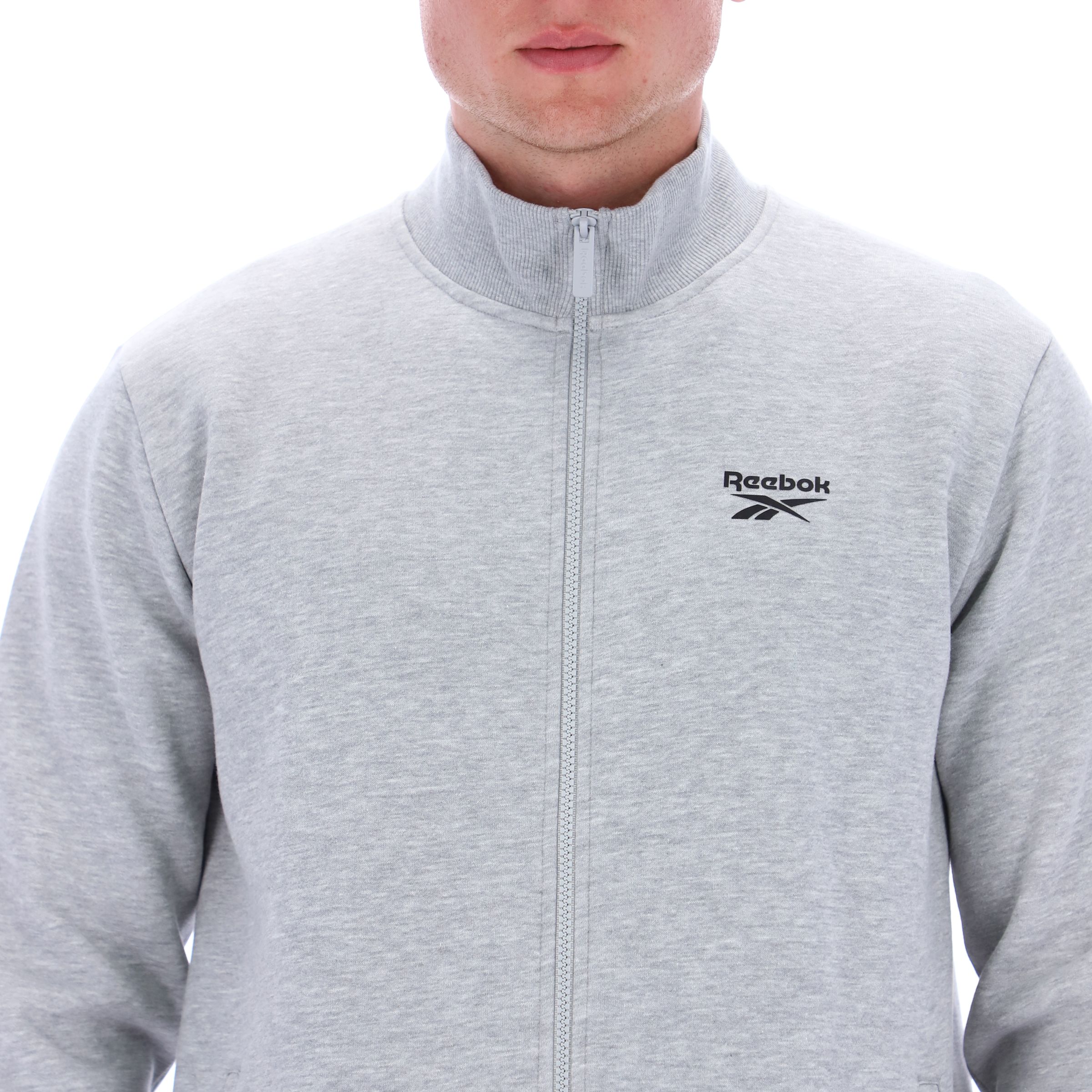 Reebok Men's Identity Small Logo Full Zip Fleece Jacket