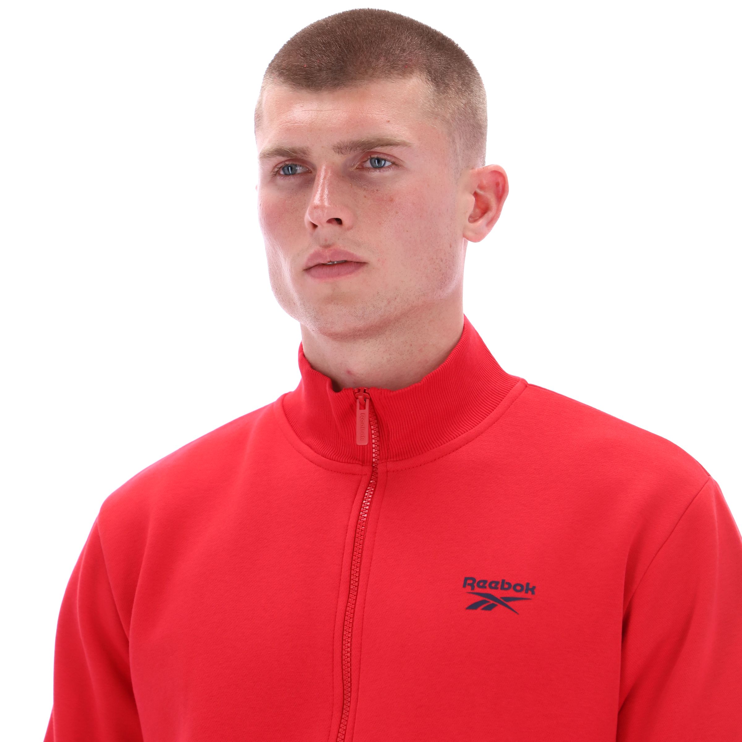 Reebok Men's Identity Small Logo Full Zip Fleece Jacket