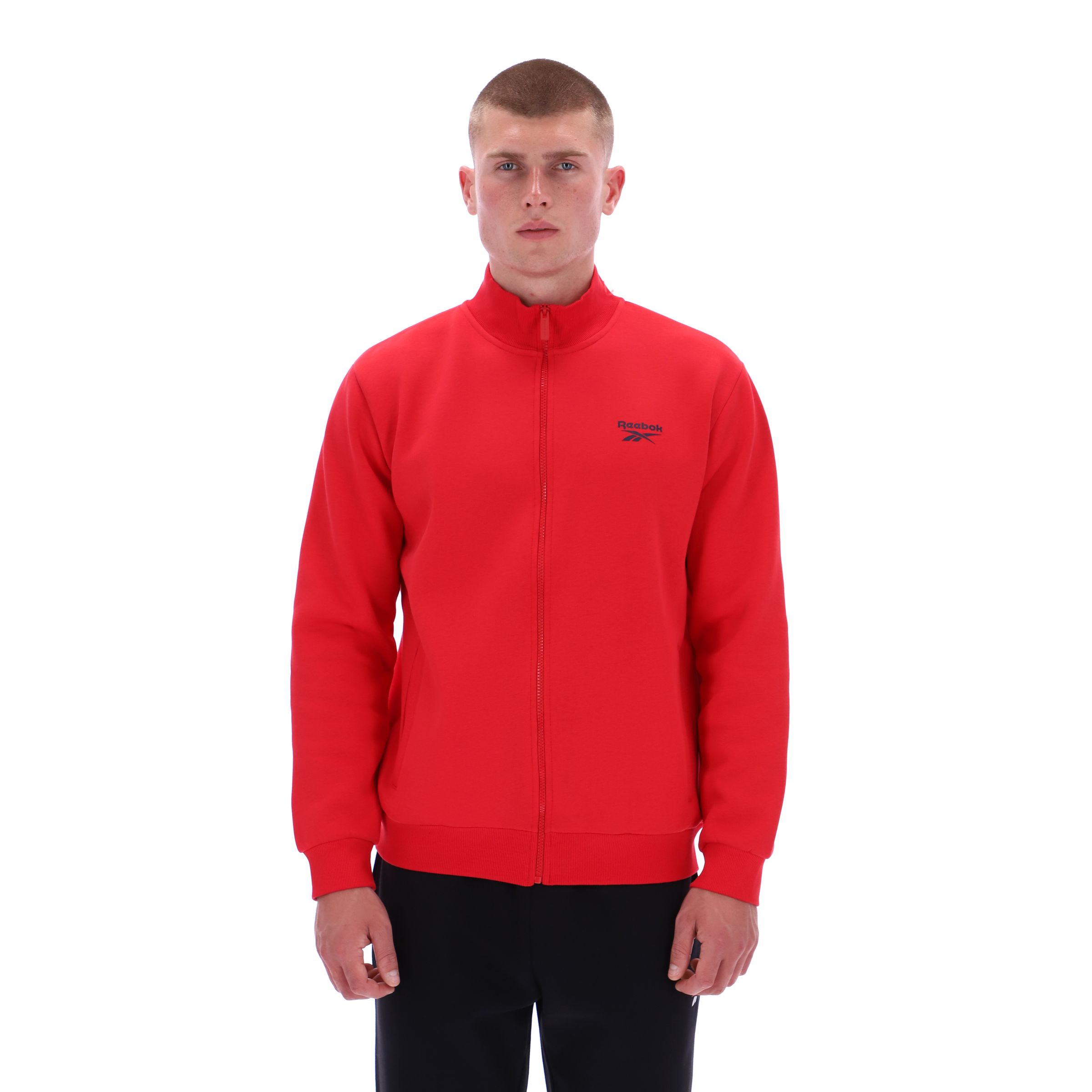 Reebok Men's Identity Small Logo Full Zip Fleece Jacket