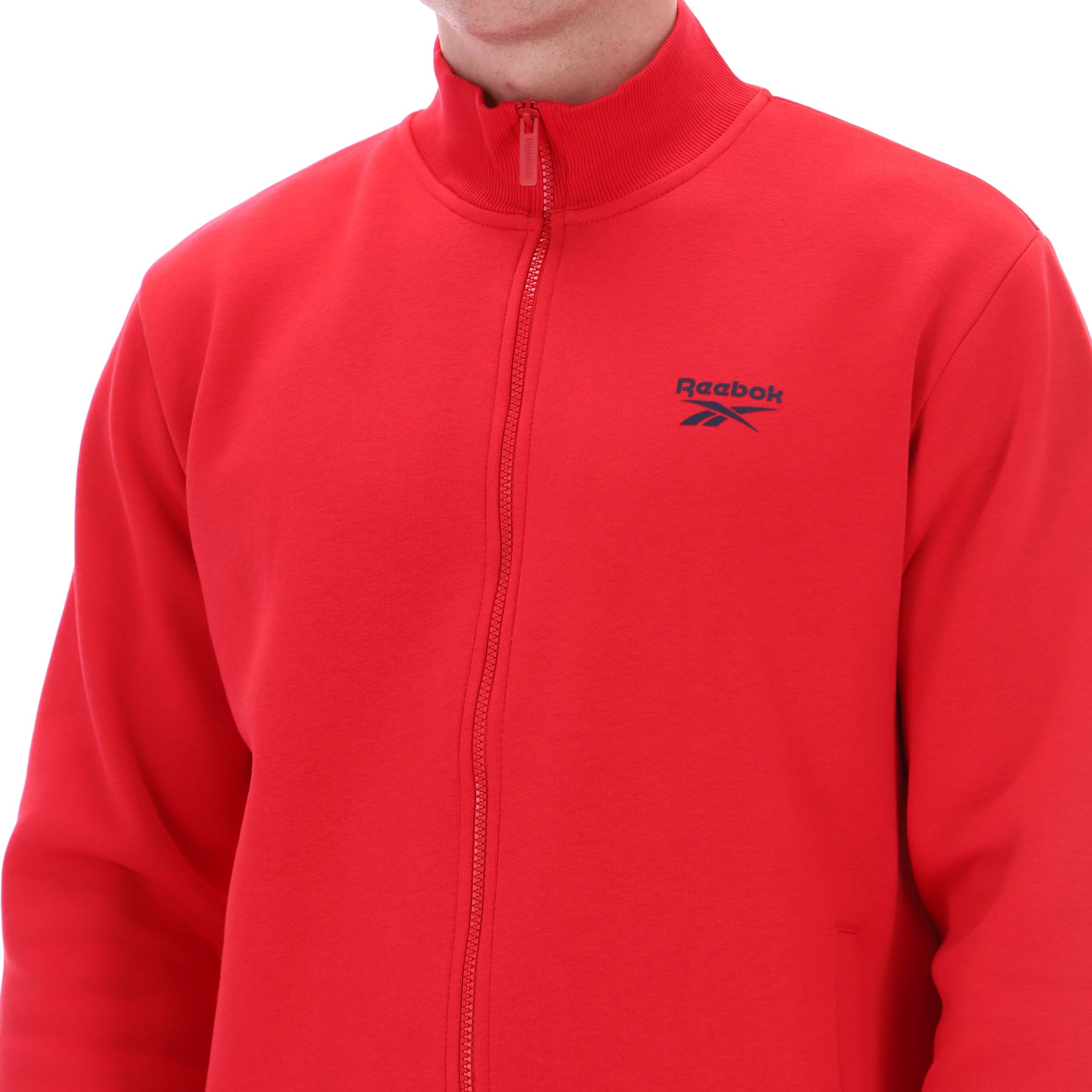 Reebok Men's Identity Small Logo Full Zip Fleece Jacket