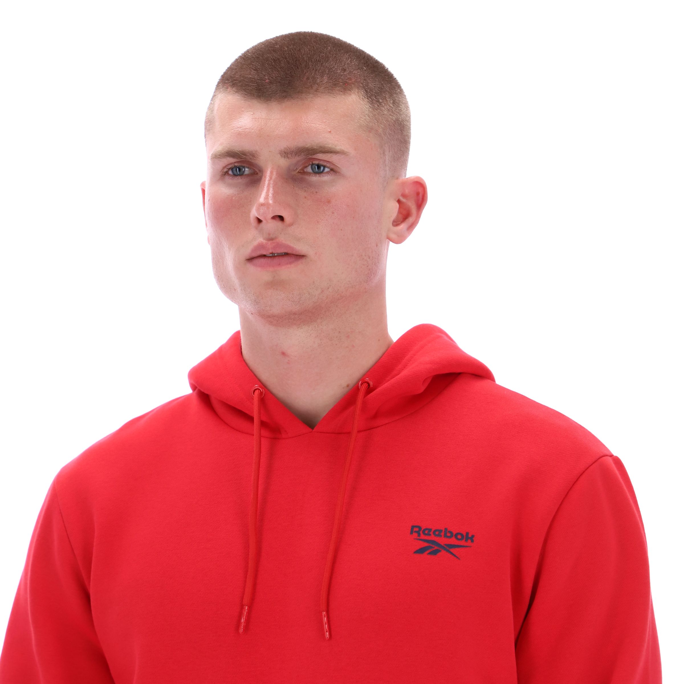 Reebok Men's Identity Small Logo Pullover Fleece Hoodie