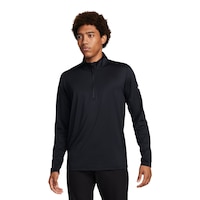 Nike Golf Men's Dri-FIT Victory+ Half Zip Long Sleeve Golf T-Shirt Front_Flat