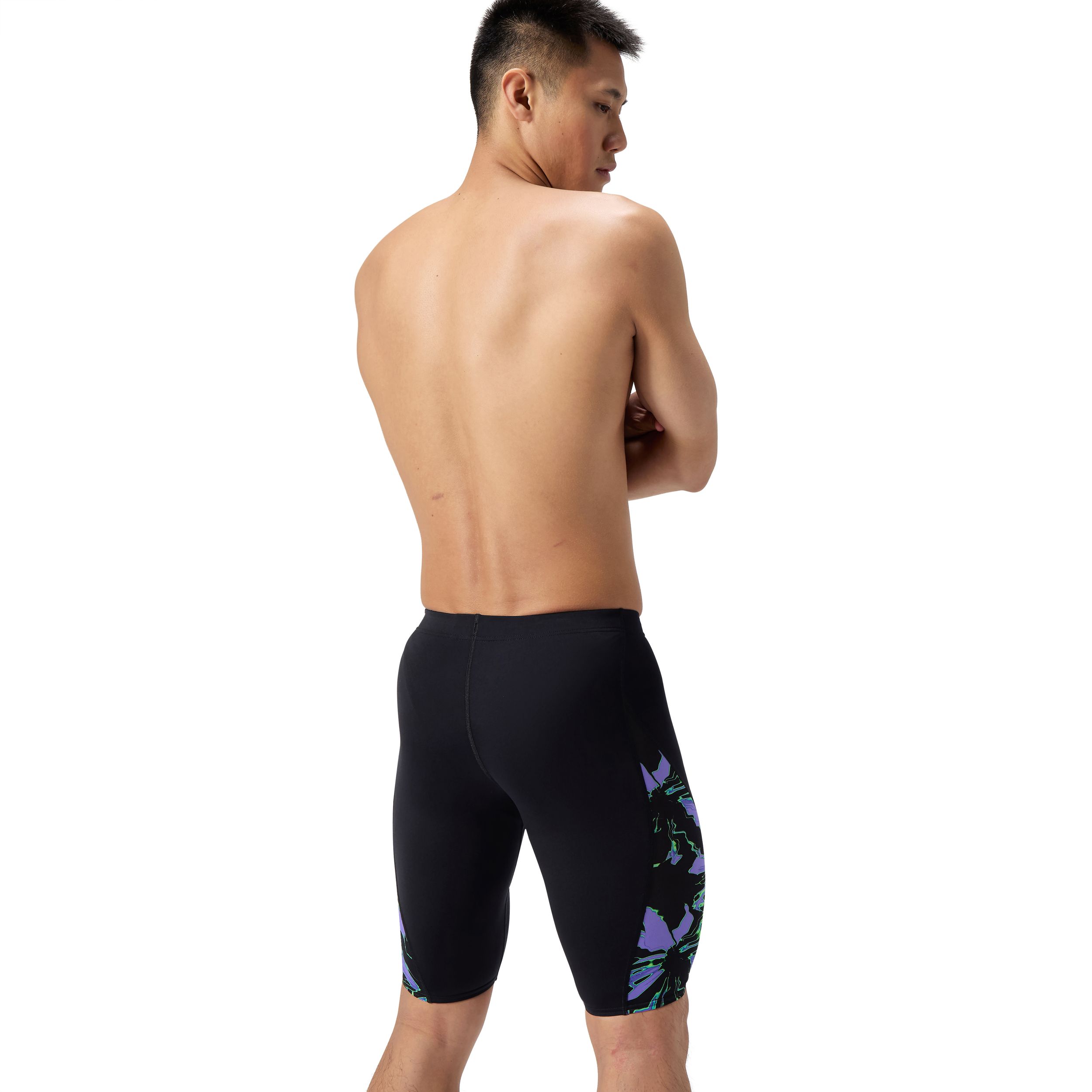 Speedo Men's Printed Side Splice Jammer