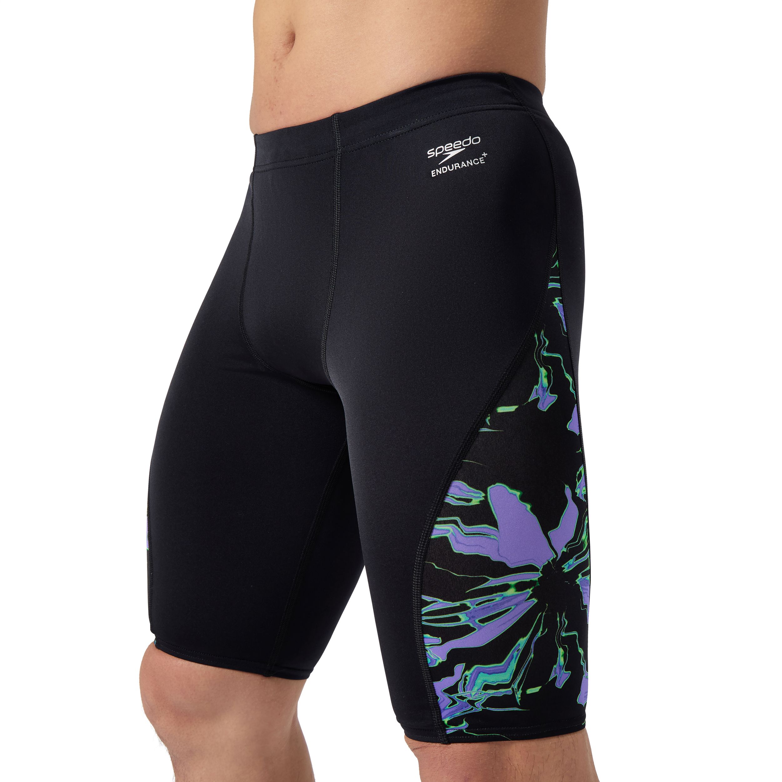 Speedo Men's Printed Side Splice Jammer
