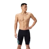 Speedo Men's Printed Side Splice Jammer Front_Flat