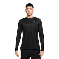 Nike Men's Dri-FIT Stride Long Sleeve Shirt Front_Flat