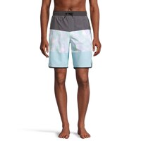 Ripzone Men's Rylan 2.0 Striped 19" Quick-Dry Swim Trunks Front_Flat