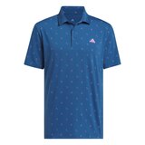 adidas Golf Men's Essence Printed Polo T-Shirt Front_Flat