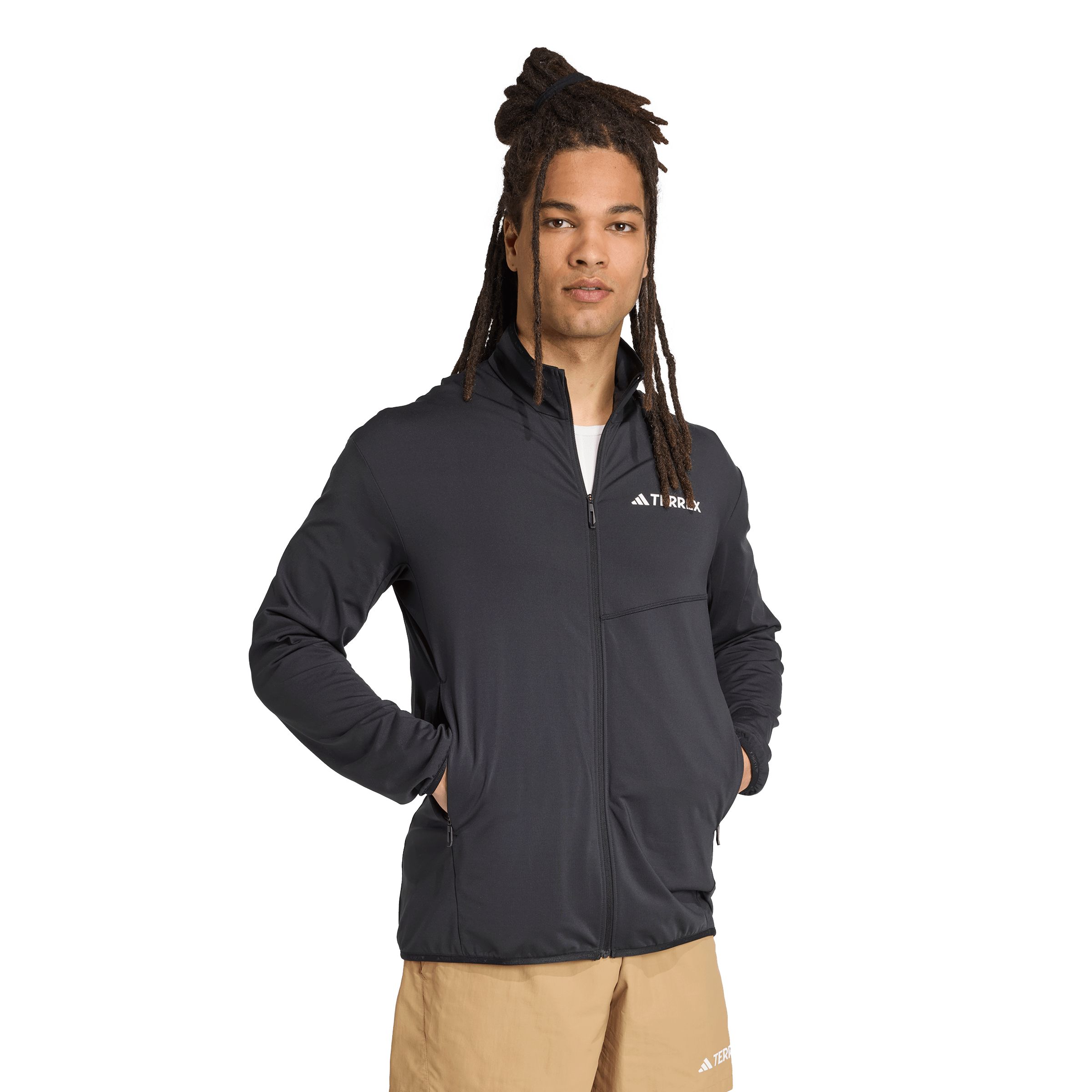 adidas Men's Terrex Climawarm Full Zip Fleece Jacket