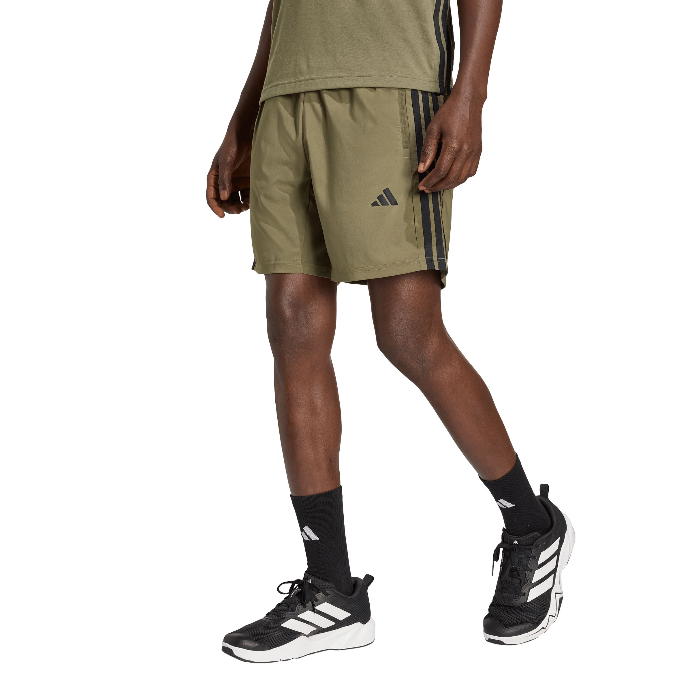 adidas Men's We 3-stripes 9" Lightweight Workout Shorts with Pockets