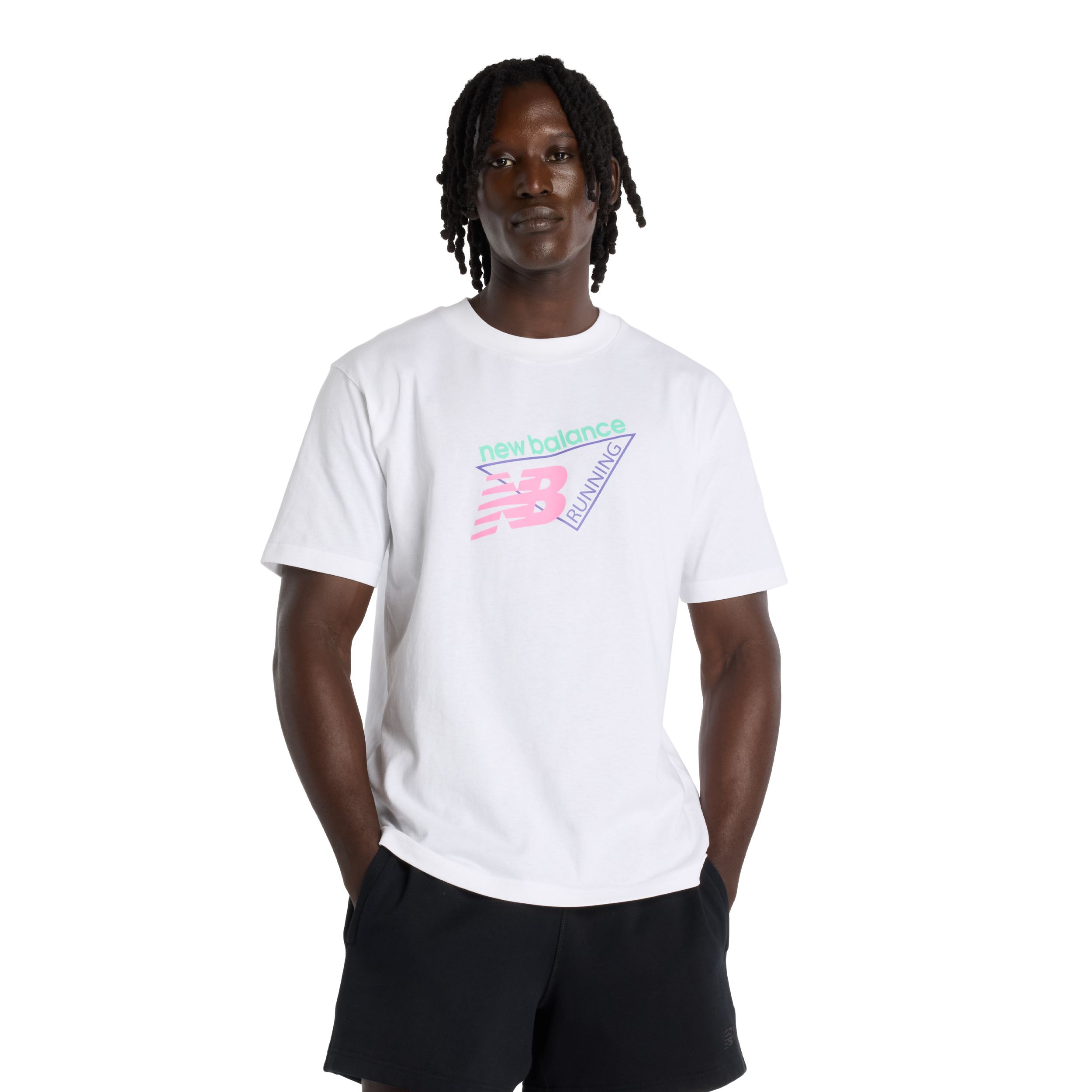 New Balance Men's Tri Logo Relaxed Fit Athletic T-shirt