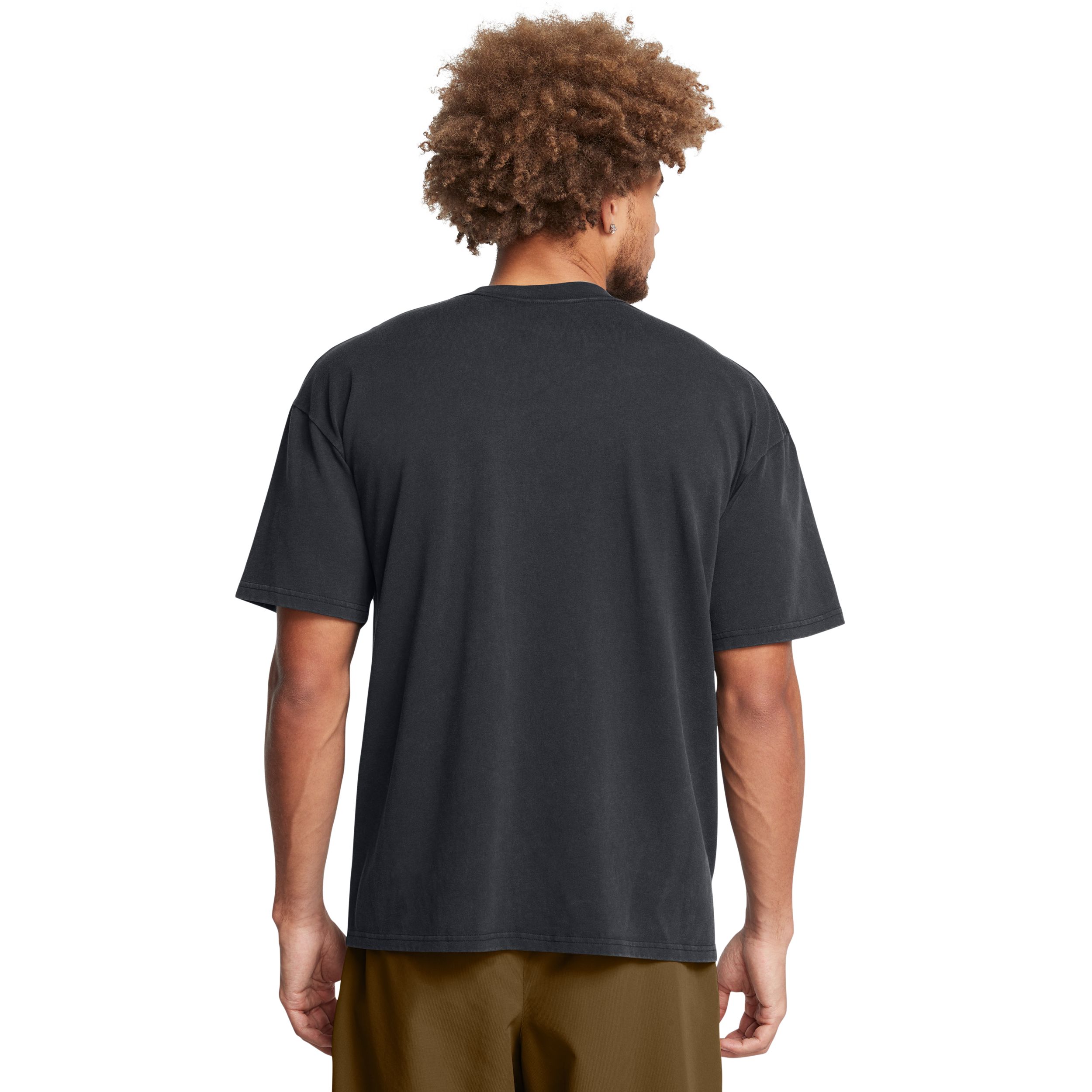 Under Armour Men's Heavyweight Logo Wash Oversized T-Shirt