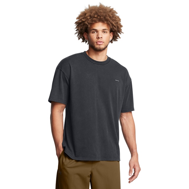 Under Armour Men's Heavyweight Logo Wash Oversized T-Shirt