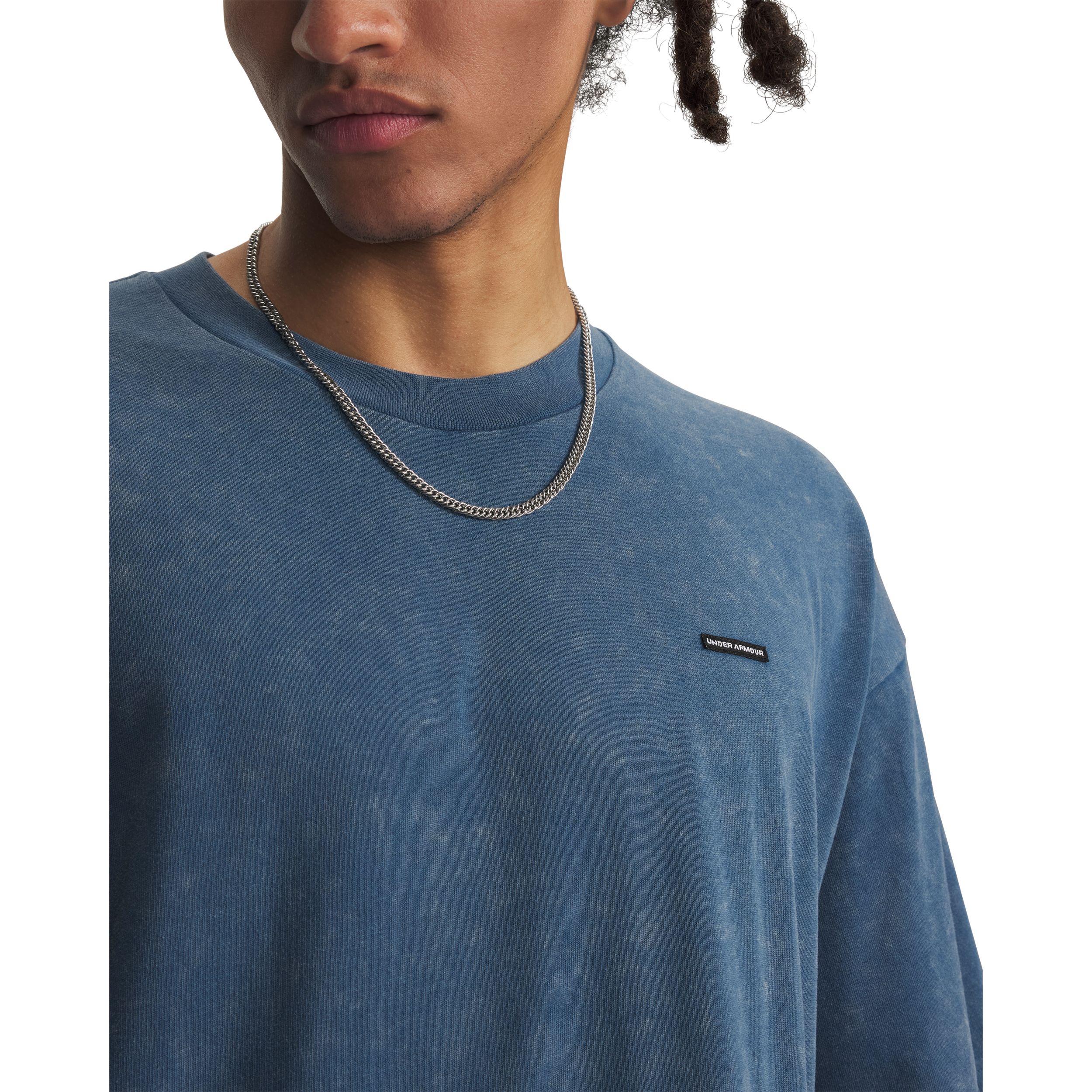 Under Armour Men's Heavyweight Logo Wash Oversized T-Shirt