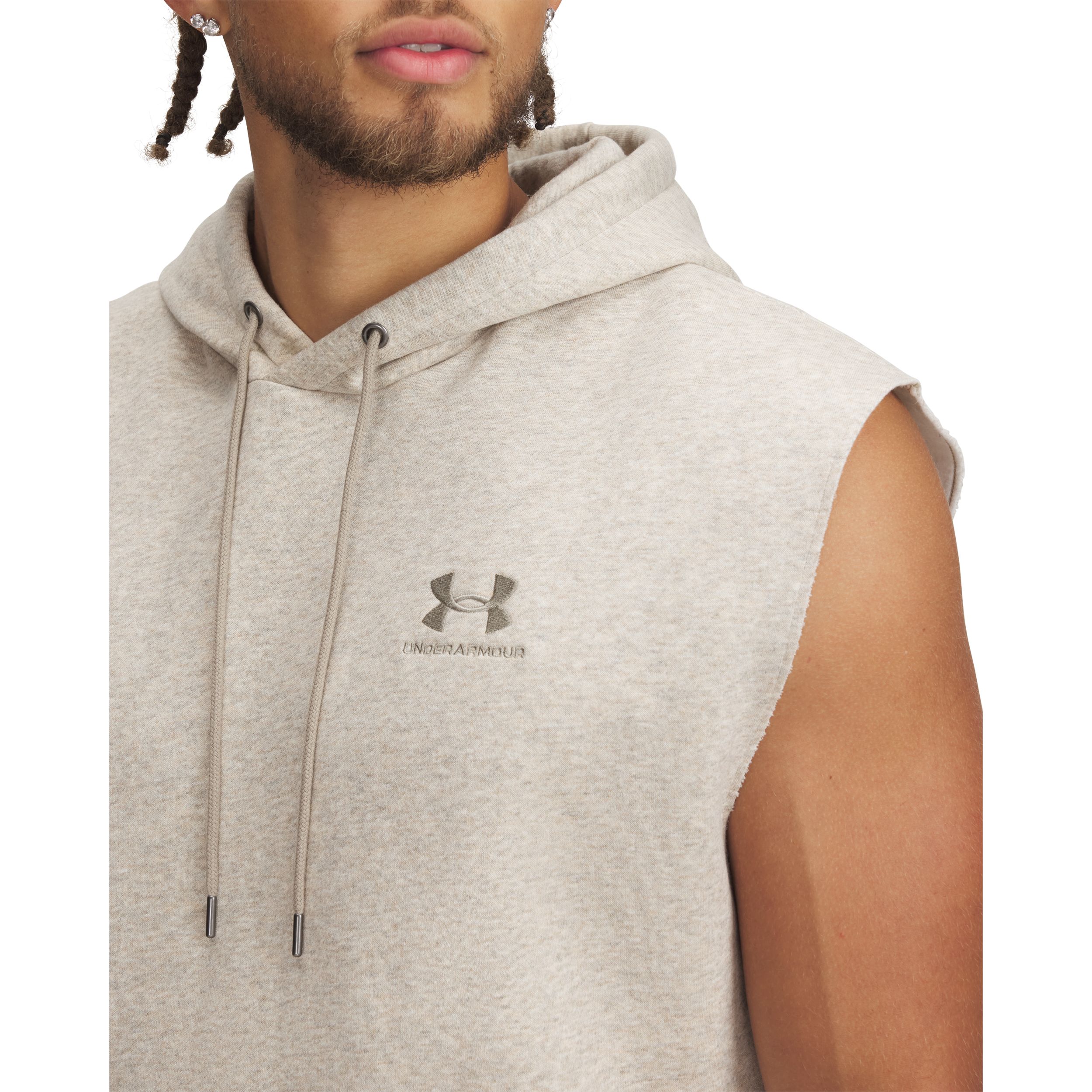 Under Armour Men's Icon Essential Fleece Sleeveless Hoodie