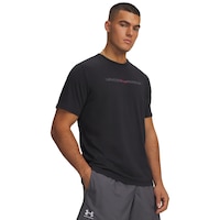 Under Armour Men's Blur Wordmark T-Shirt Front_Angled_Right