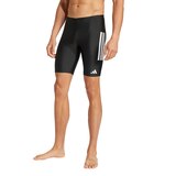 adidas Men's 3-stripes 8" Chlorine Resistant Swim Jammers Front_Angled_Left