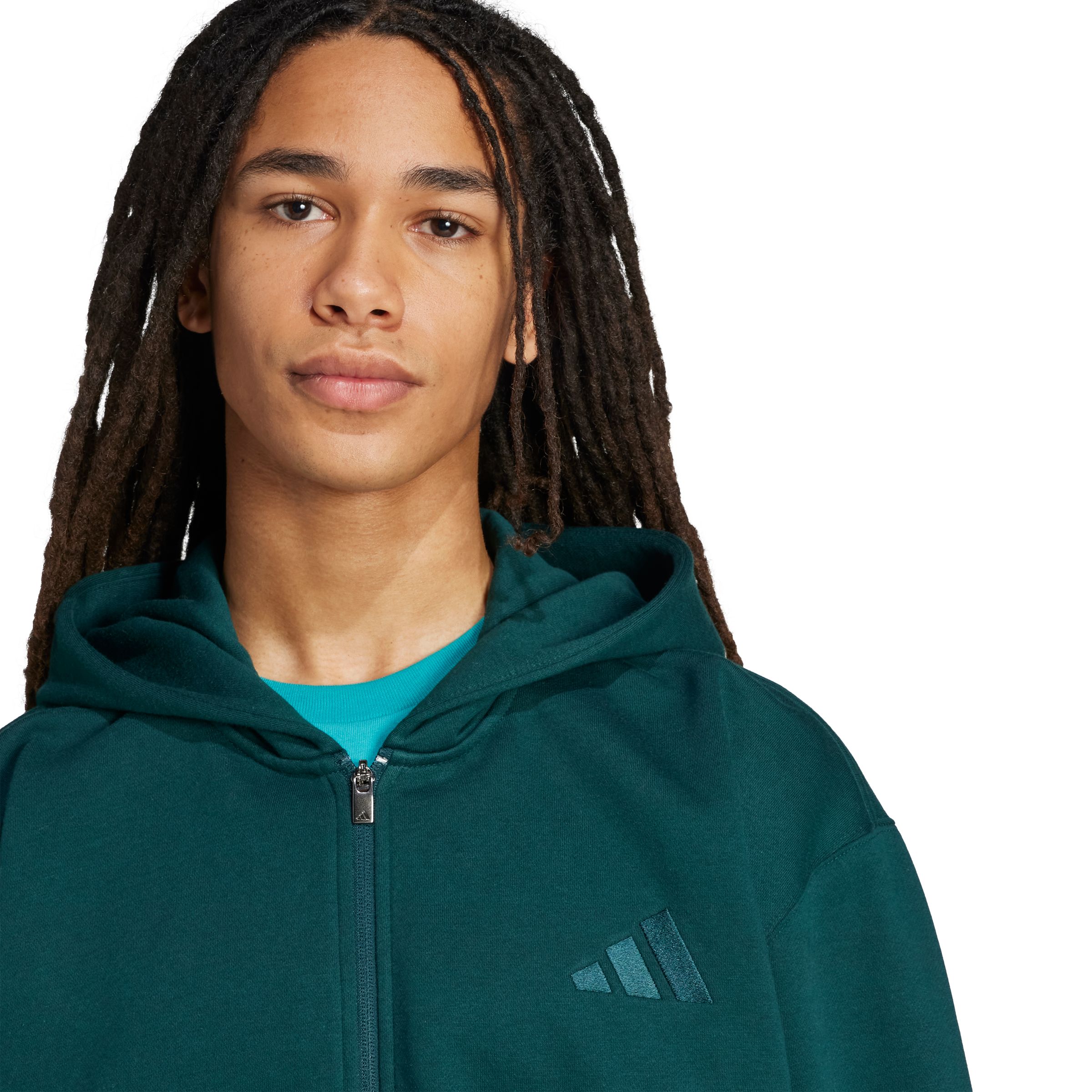 adidas Men's All Fleece Full Zip Cotton Hoodie