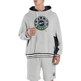 Reebok Men's Lawn Club French Terry Pullover Hoodie with Sporty Style Front_Flat