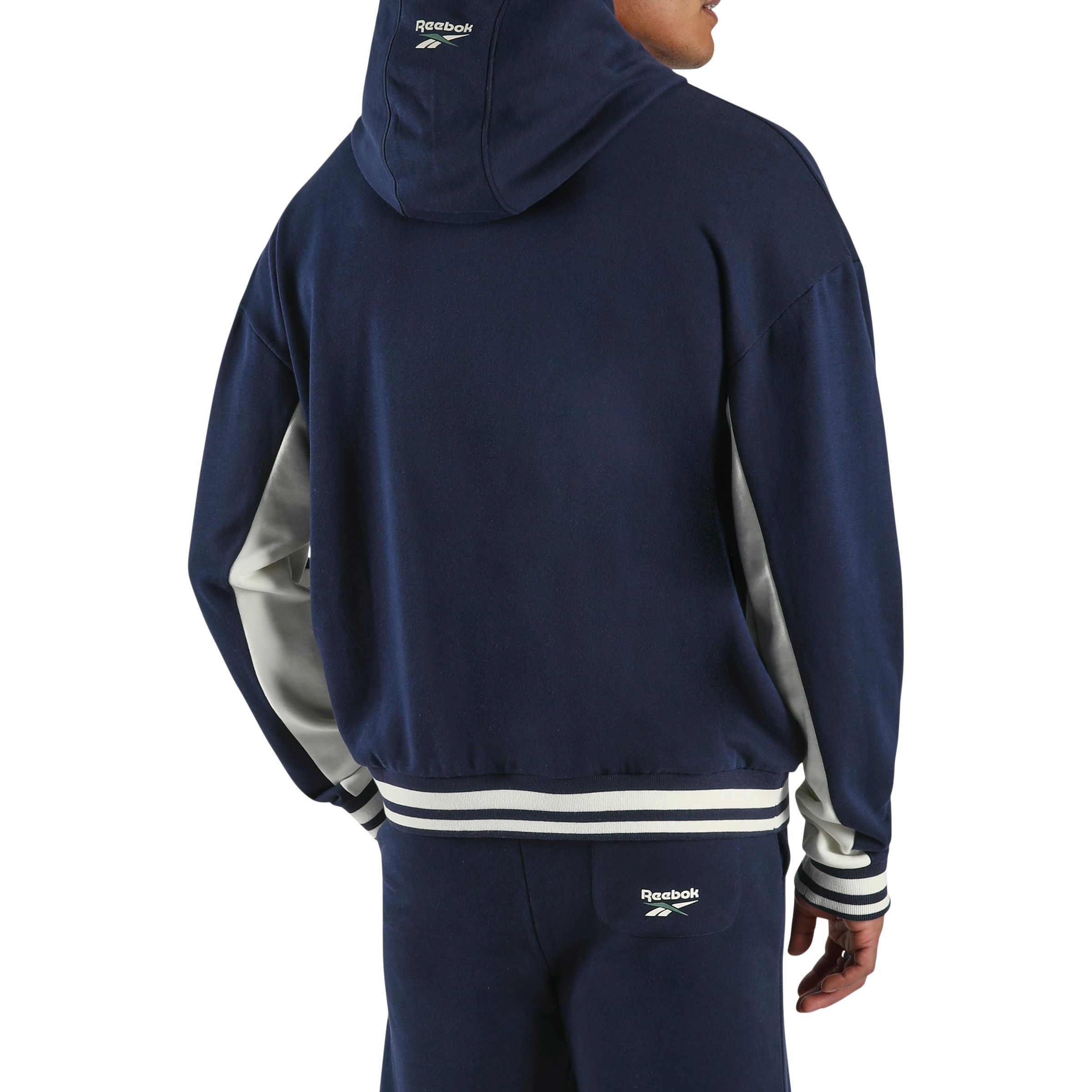 Reebok Men's Lawn Club French Terry Pullover Hoodie with Sporty Style