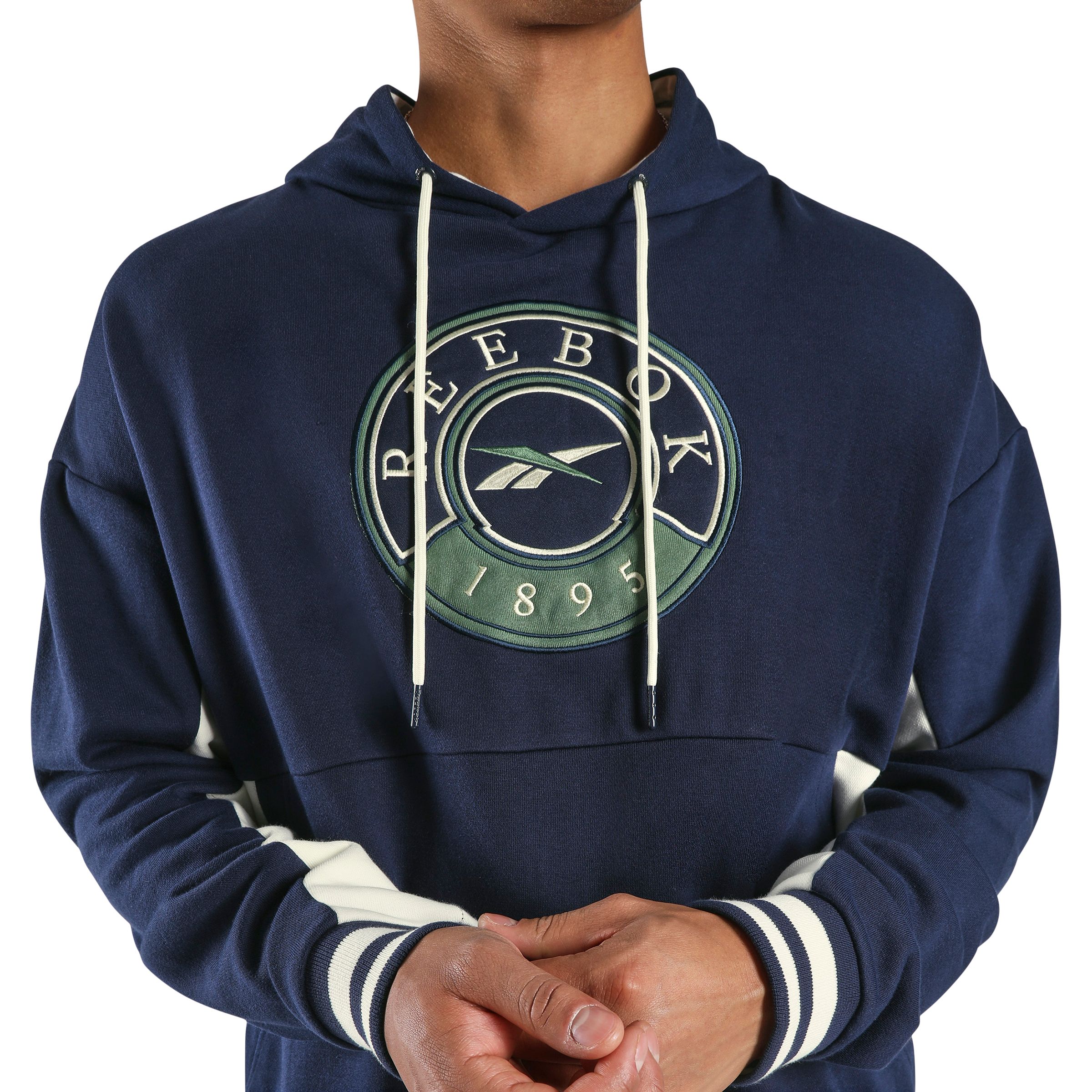 Reebok Men's Lawn Club French Terry Pullover Hoodie with Sporty Style