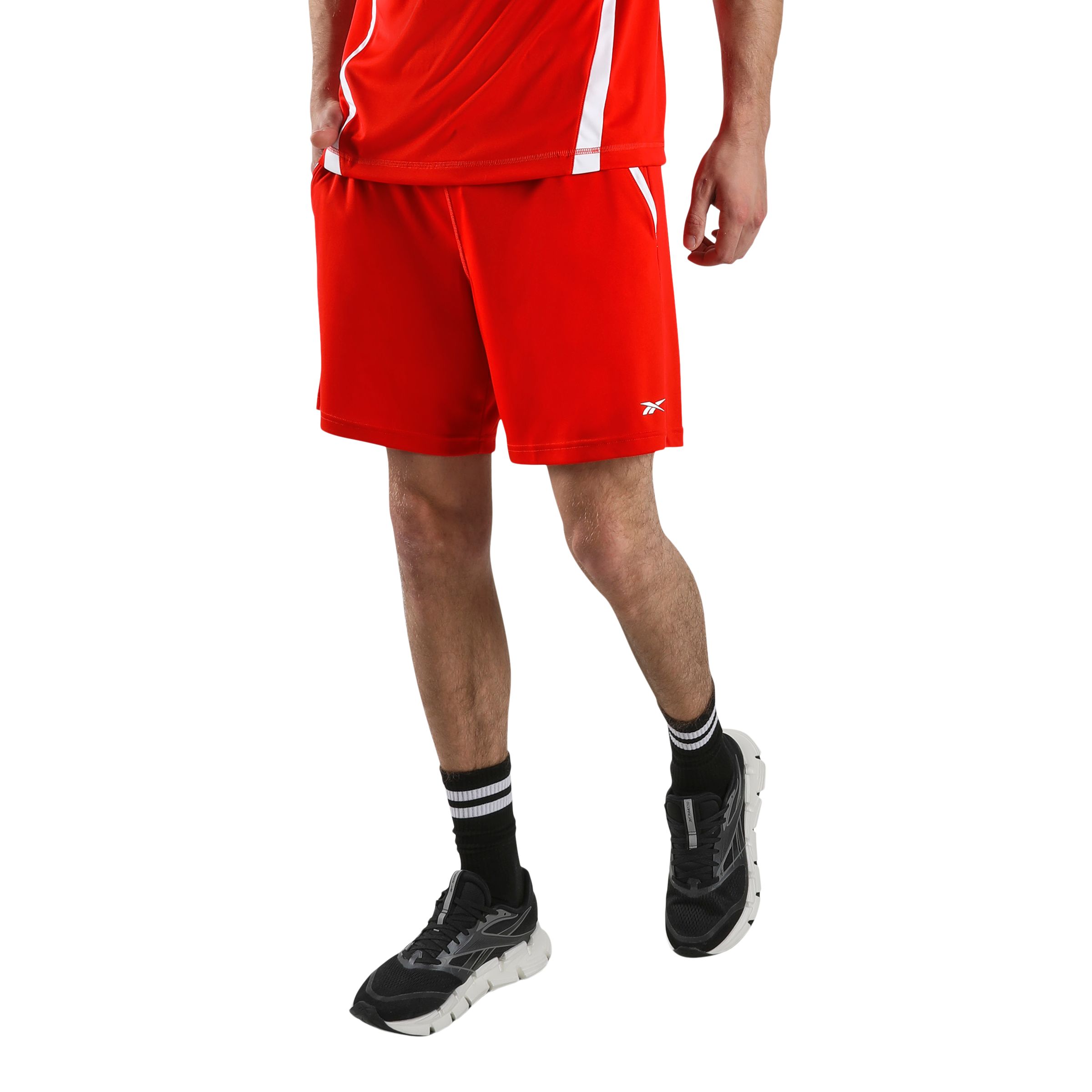 Reebok Men's Id Train Block Cotton Blend Athletic Shorts