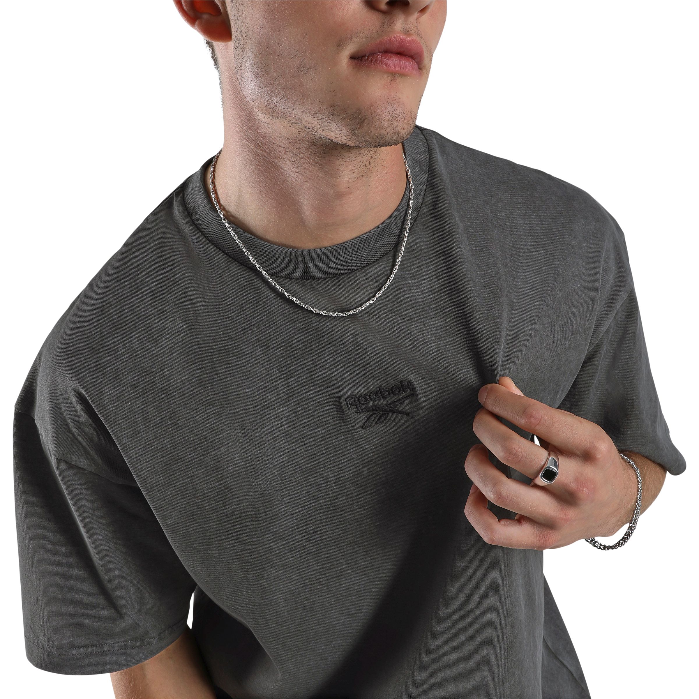Reebok Men's Washed Oversized T-Shirt