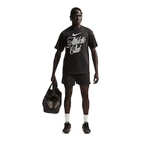 Nike Men's Athletic Club Script Loose T-Shirt Front_Flat