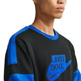 Nike Sportswear Men's Club 2.0 Just Do It Midweight Brushed Fleece Sweatshirt CloseUp