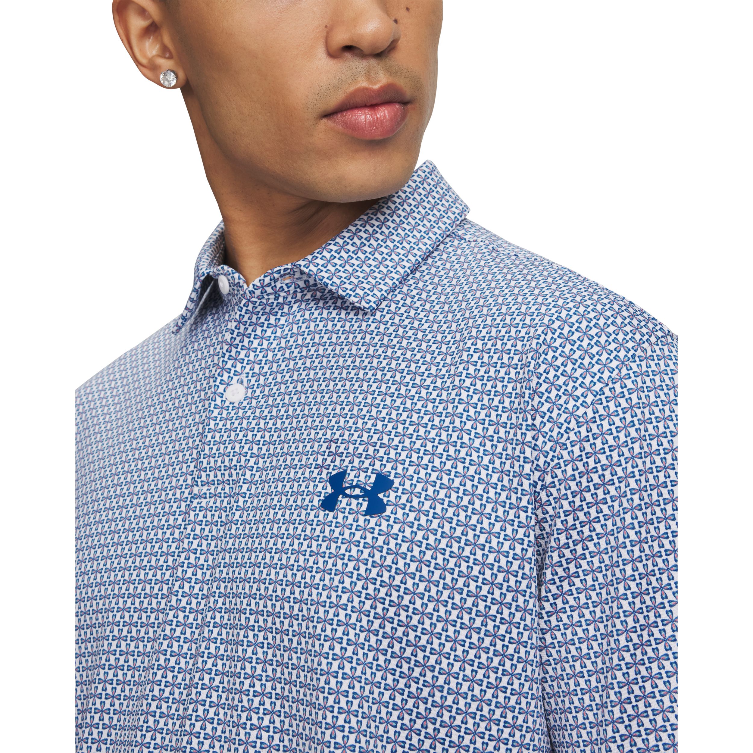 Under Armour Men's Matchplay Printed Polo T-shirt with UPF 40 Sun Protection