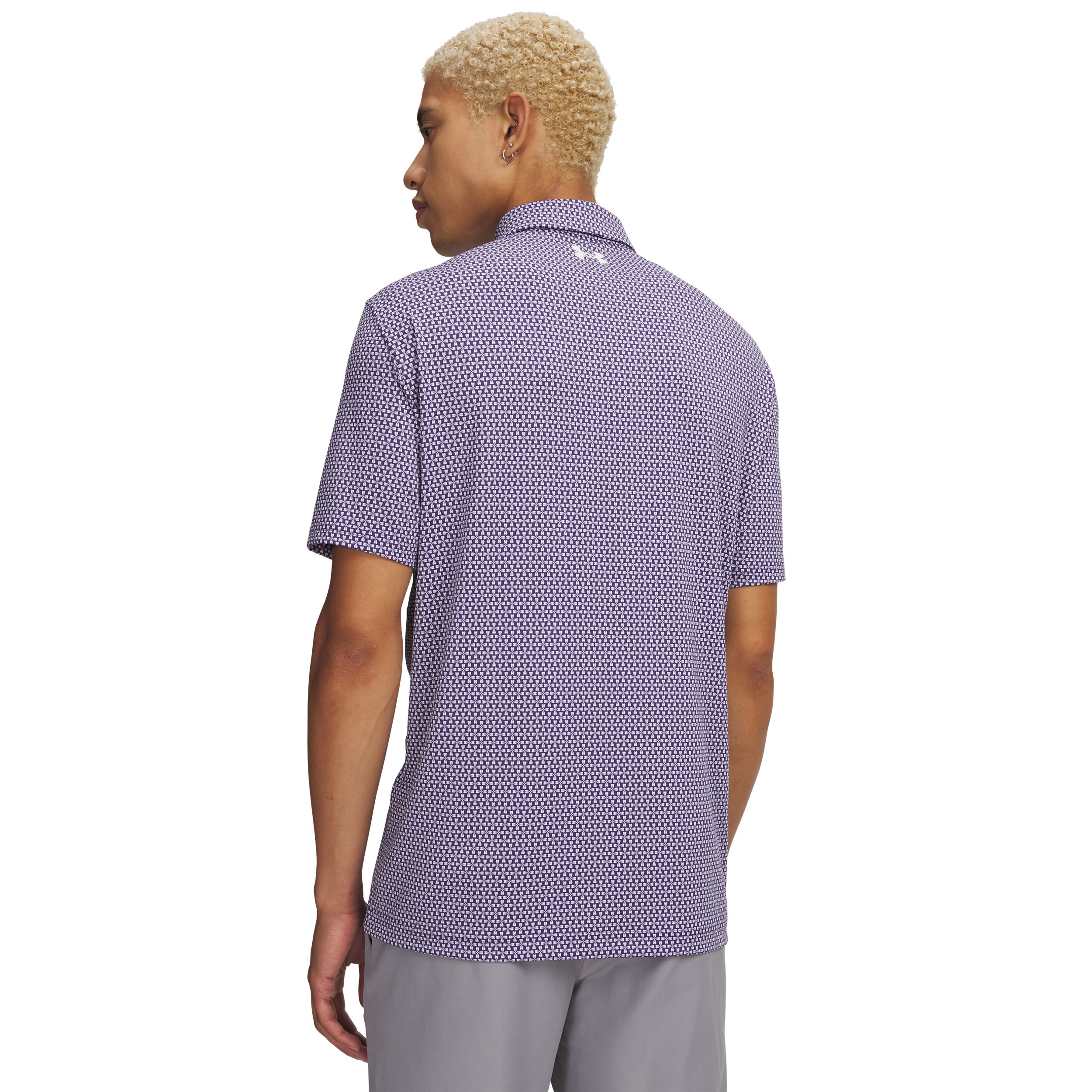 Under Armour Men's Matchplay Printed Polo T-shirt with UPF 40 Sun Protection