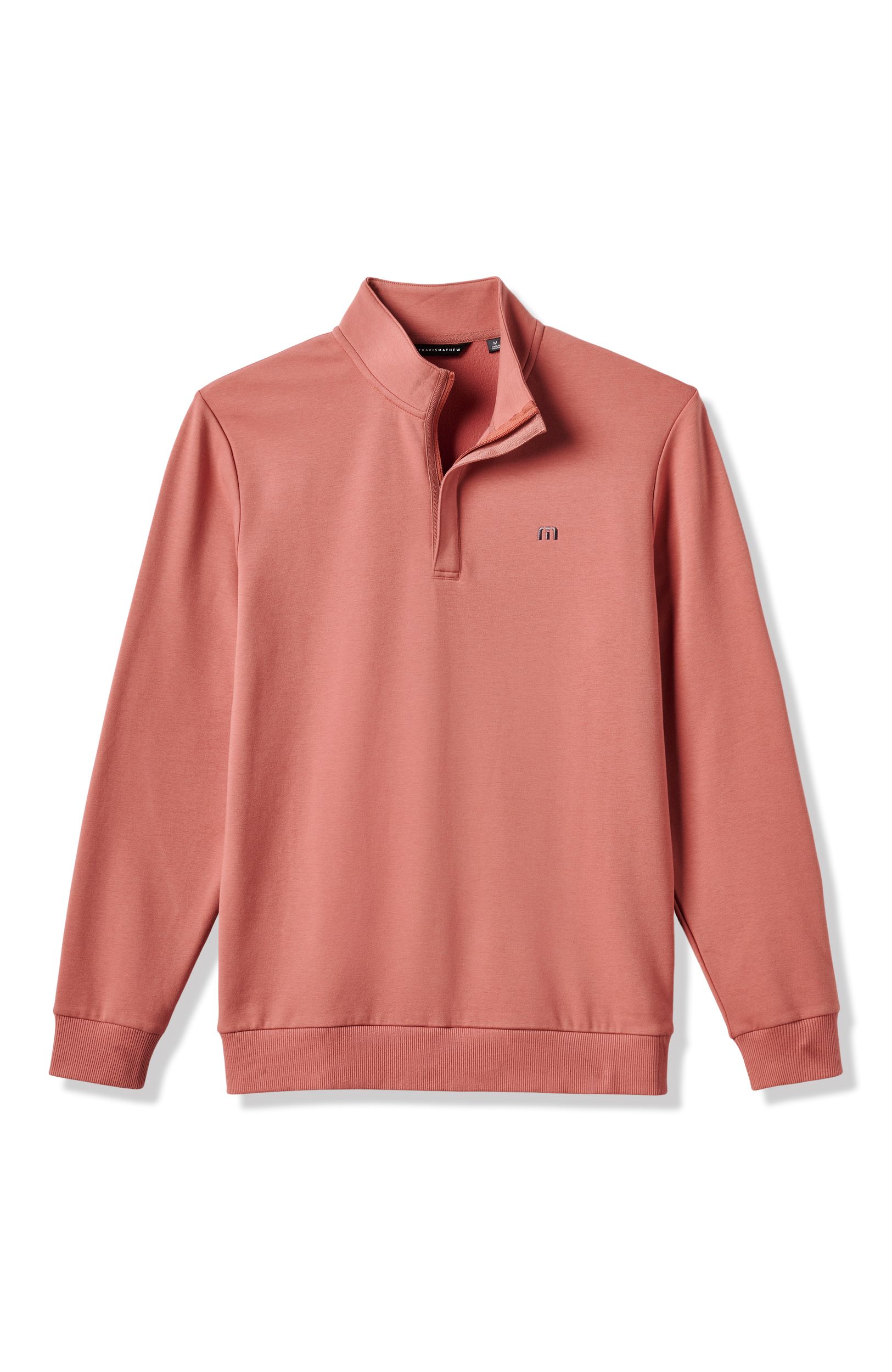 TravisMathew Men's Cloud 2.0 Quarter Zip Long Sleeve Polo Top