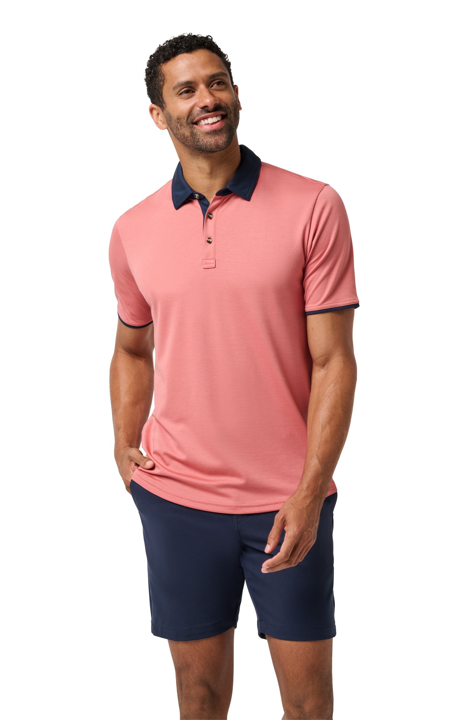 Travis Mathew Men's SC Solid Polo T-Shirt