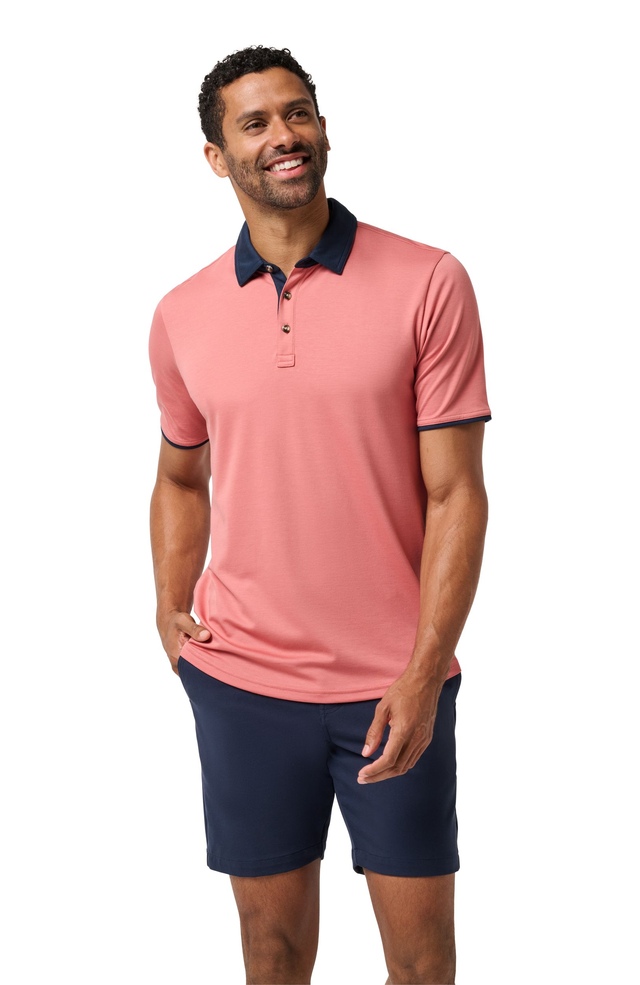 Travis Mathew Men's SC Solid Polo T-Shirt