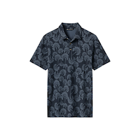 Travis Mathew Men's Comfort Knit Pattern Polo T-Shirt Front_Flat
