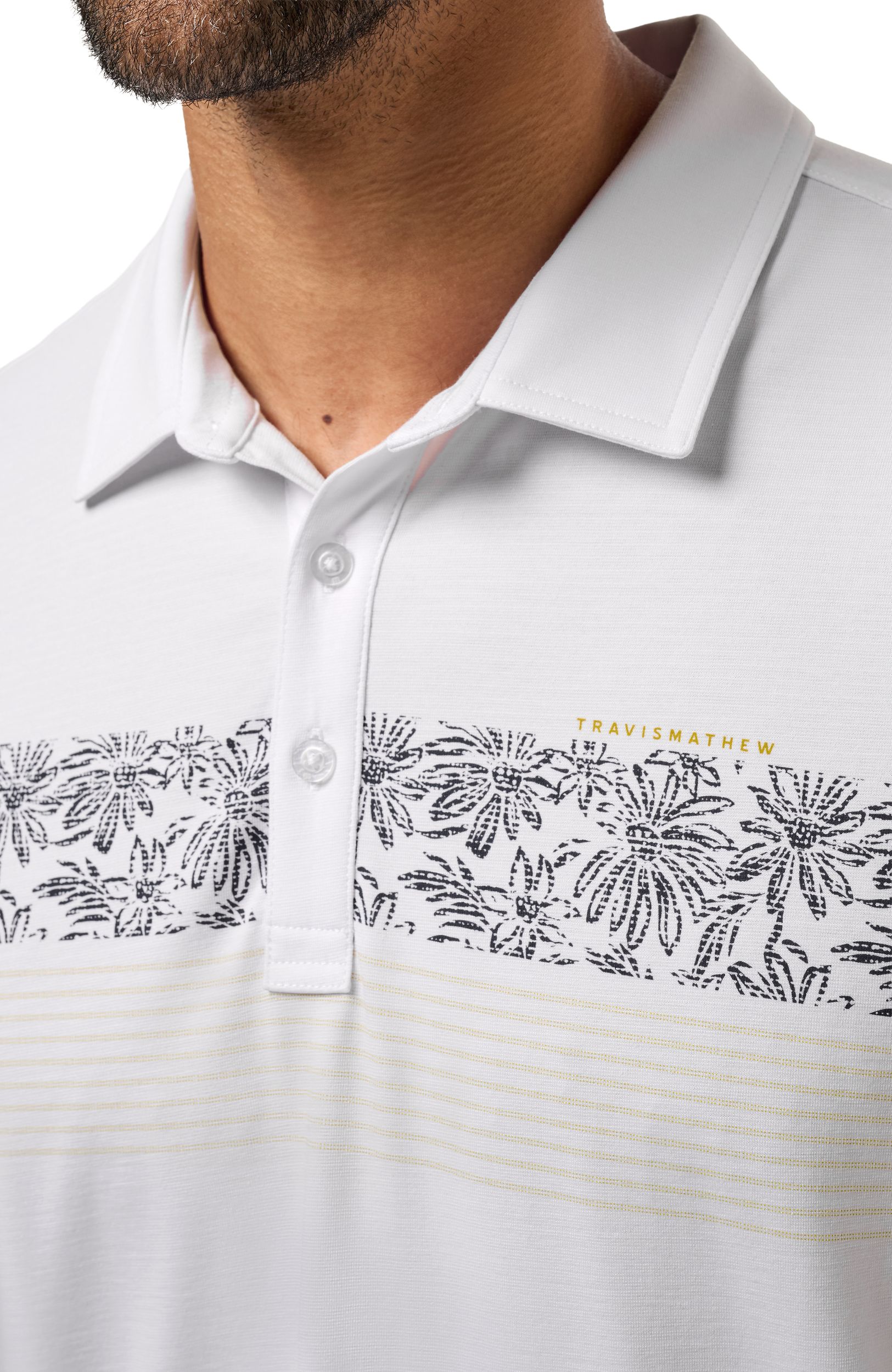 Travis Mathew Men's Jersey Outlook Polo T-Shirt